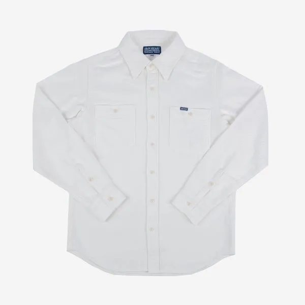 7oz Soft Flannel Work Shirt - White