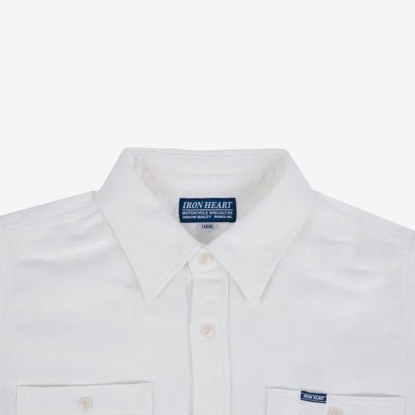 7oz Soft Flannel Work Shirt - White