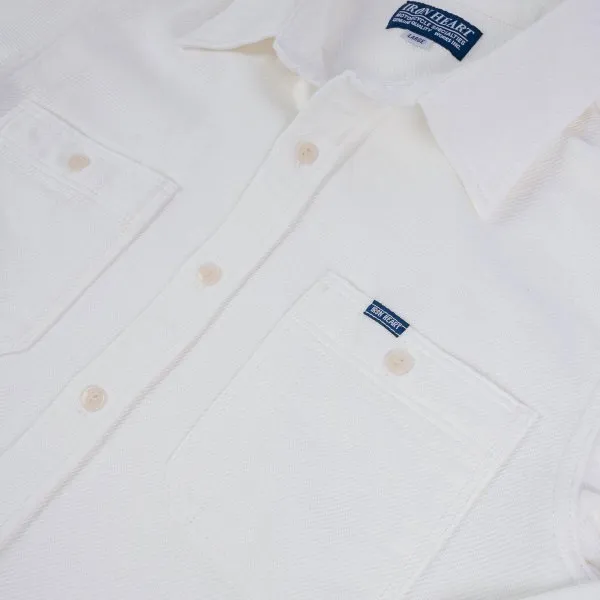 7oz Soft Flannel Work Shirt - White