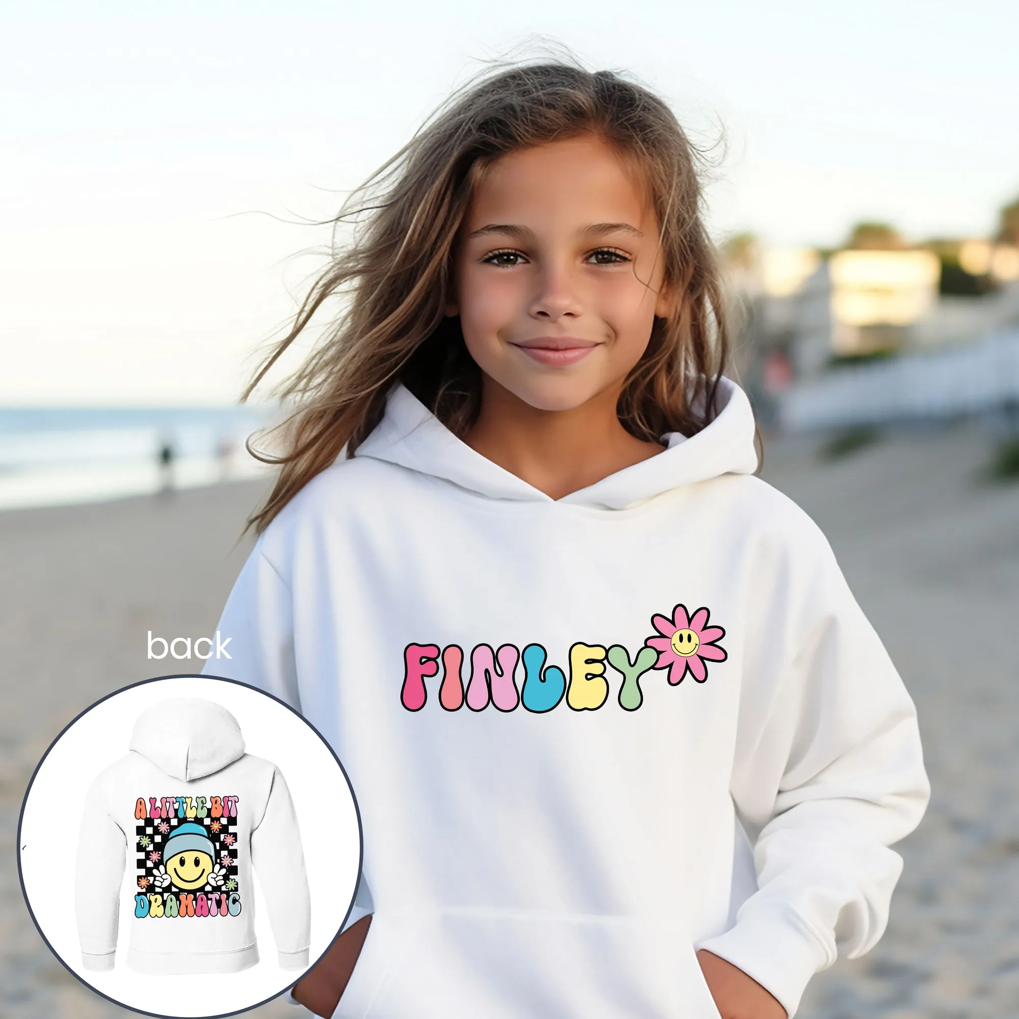 A Little Bit Dramatic - Personalized Kids Hoodie