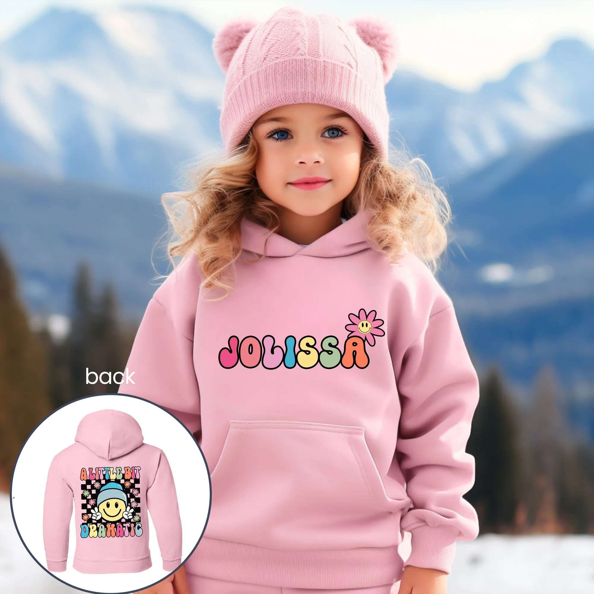 A Little Bit Dramatic - Personalized Kids Hoodie