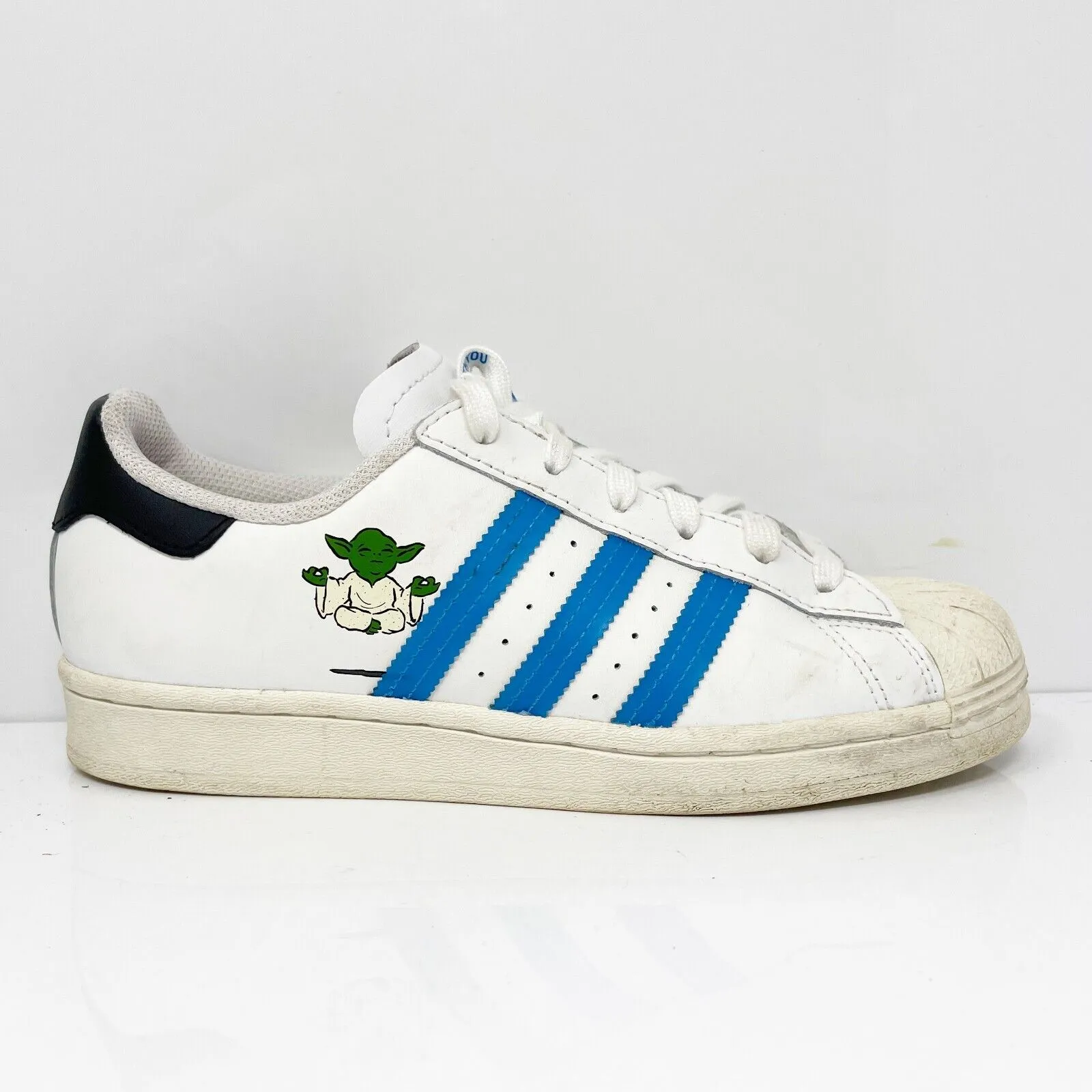 Adidas Boys Superstar FX5938 White Casual Shoes Sneakers Size 6