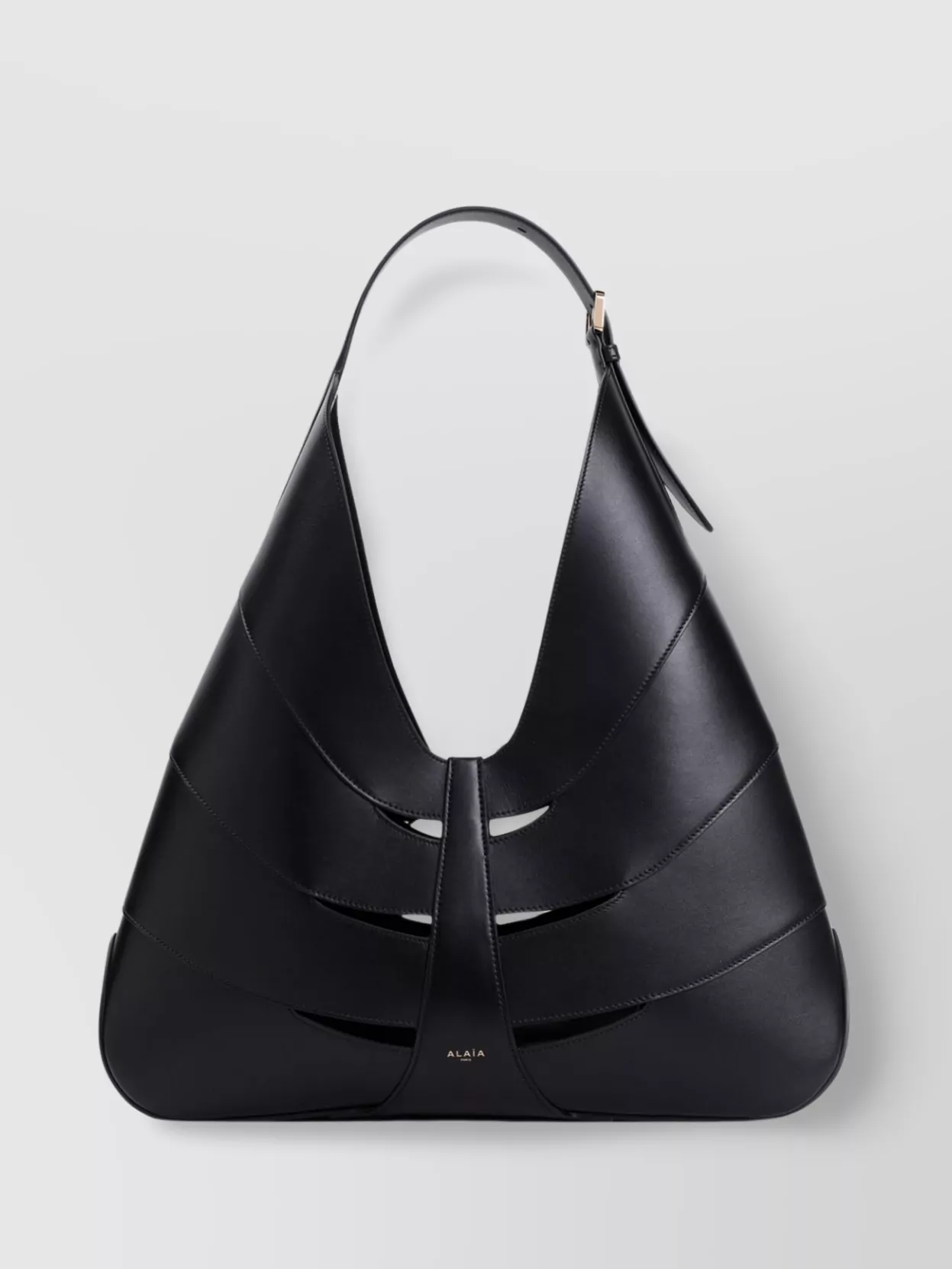 Alaïa   Delta cut-out panels hobo bag