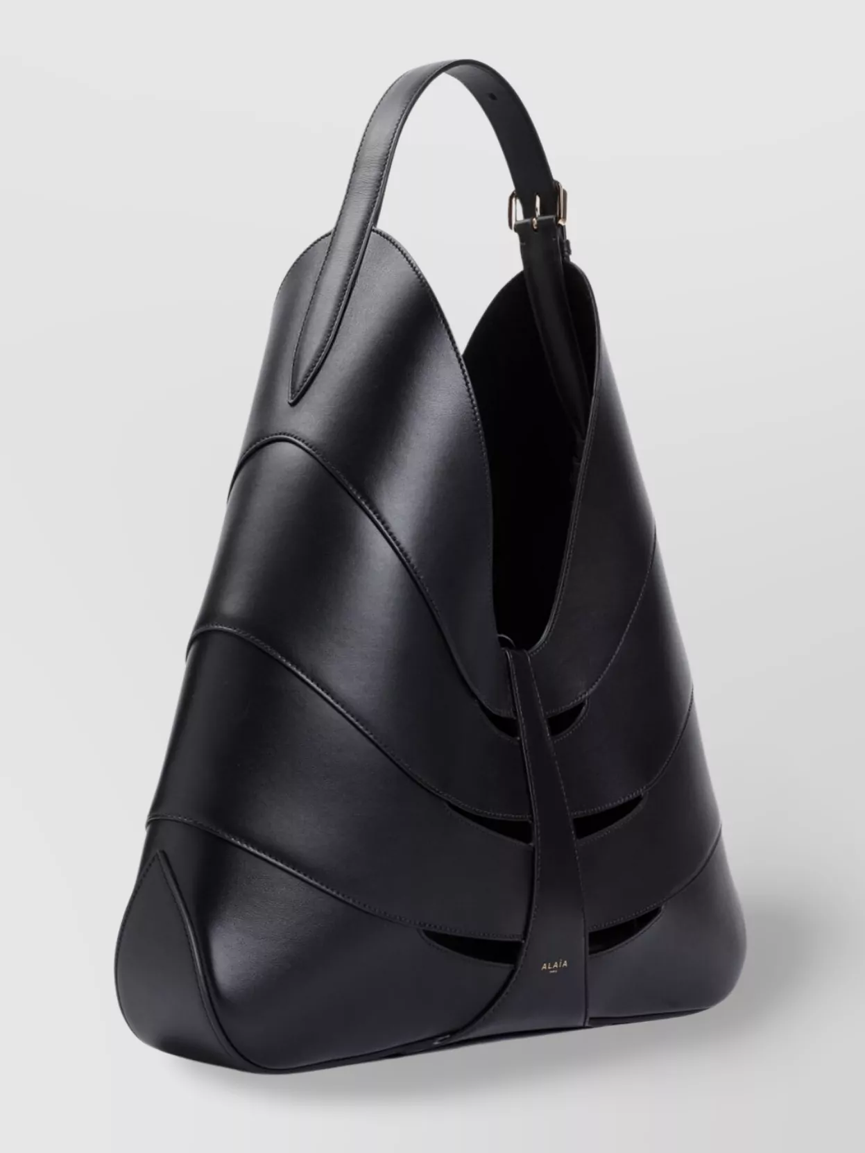 Alaïa   Delta cut-out panels hobo bag