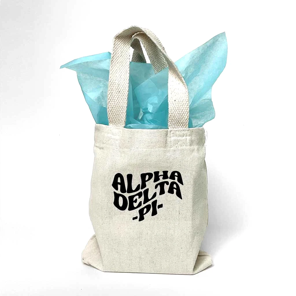 Alpha Delta Pi Mod Sorority Name Mini Tote Gift Bag