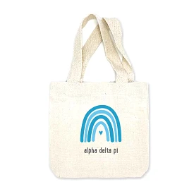 Alpha Delta Pi Sorority Rainbow Mini Tote Gift Bag