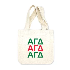 Alpha Gamma Delta Sorority Greek Letters Mini Tote Gift Bag