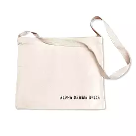 Alpha Gamma Delta Sorority Messenger Bag with Cross Body Strap