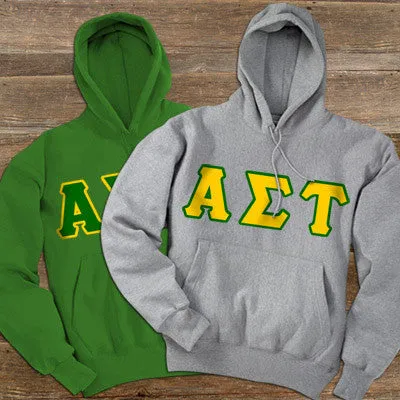 Alpha Sigma Tau Hooded Sweatshirt, 2-Pack Bundle Deal - TWILL