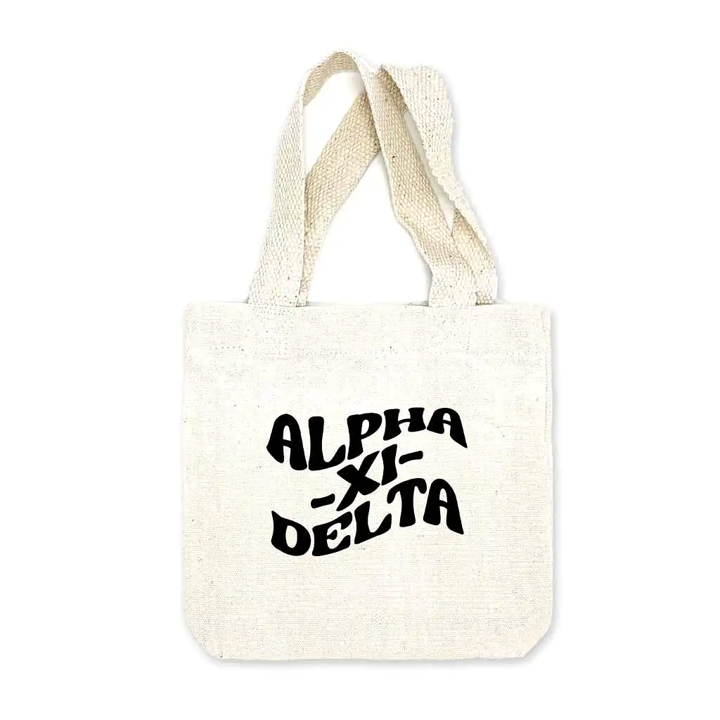 Alpha Xi Delta Mod Sorority Name Mini Tote Gift Bag