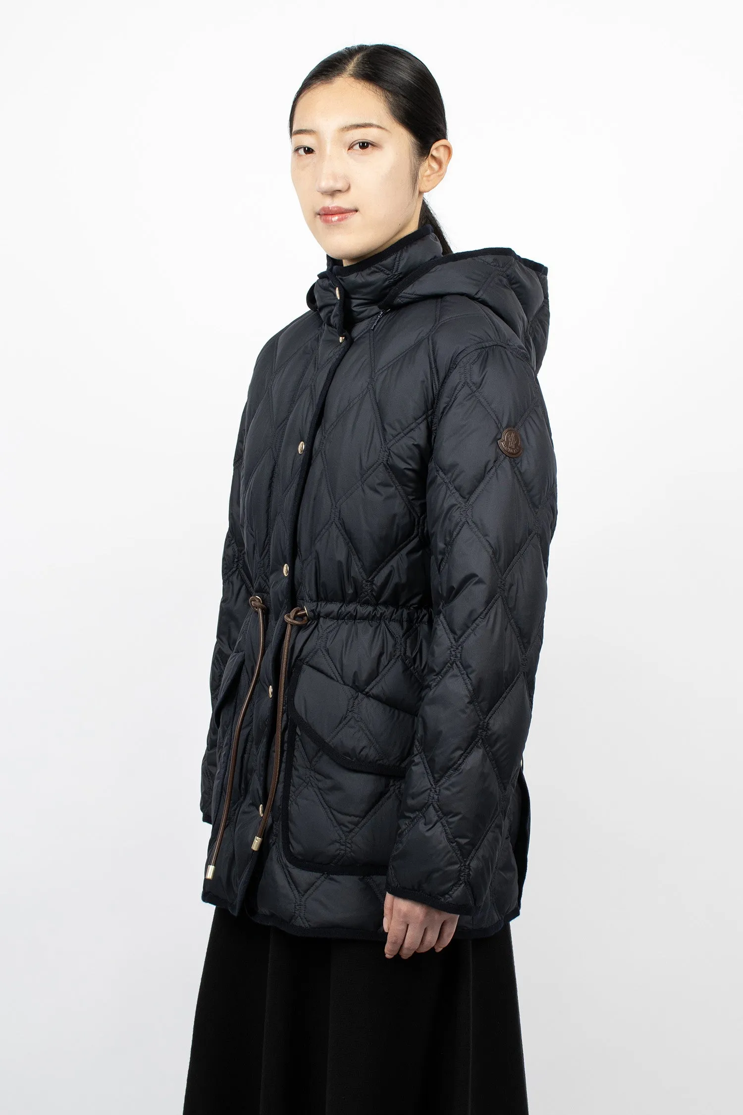 Ars Short Down Jacket Navy Blue