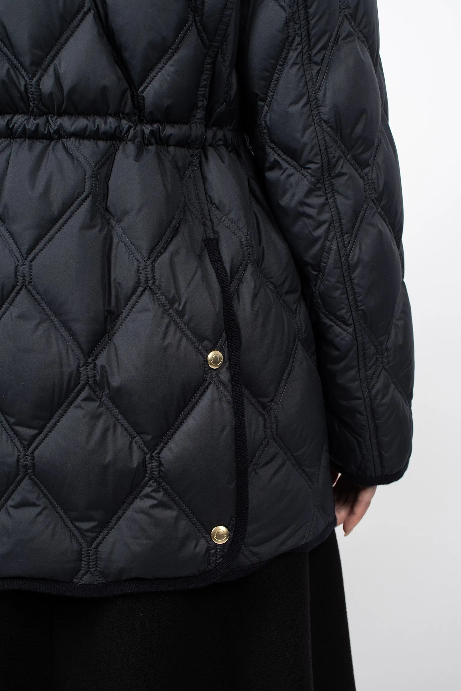 Ars Short Down Jacket Navy Blue