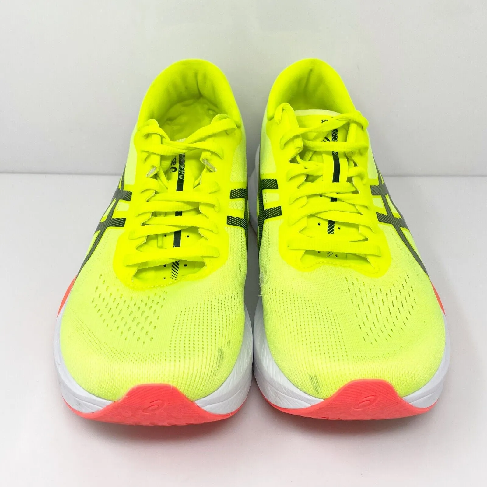 Asics Mens Magic Speed 4 1011B875 Yellow Running Shoes Sneakers Size 11.5