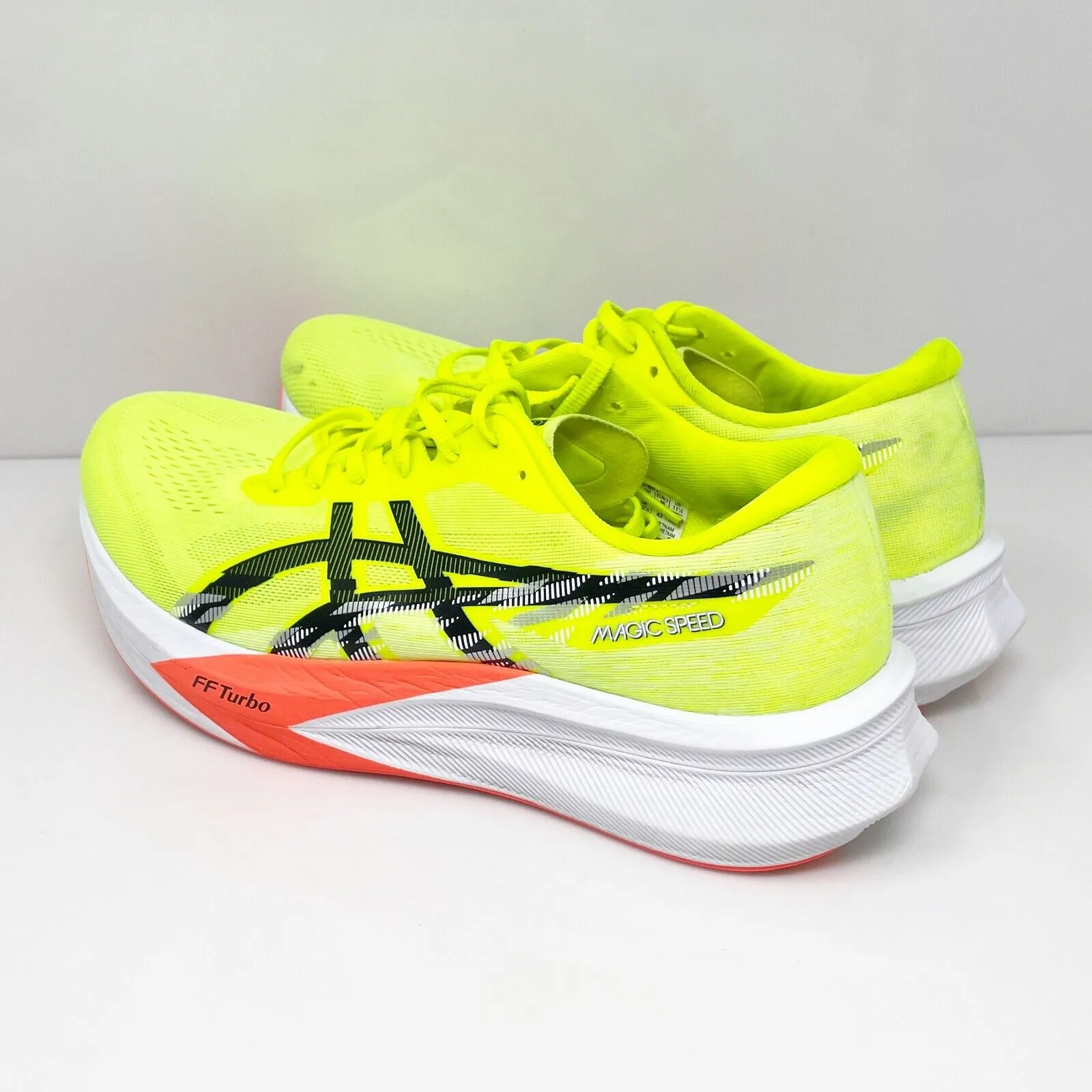 Asics Mens Magic Speed 4 1011B875 Yellow Running Shoes Sneakers Size 11.5