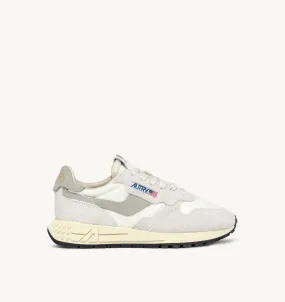 AUTRY SNEAKERS MAN  REELWIND LOW SNEAKERS IN BEIGE NYLON AND SUEDE