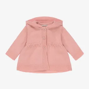 Baby Girls Pink Knitted Coat