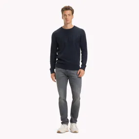 Blue Cotton Crew Neck Jumper | Sweatshirts & Hoodies | Tommy Hilfiger