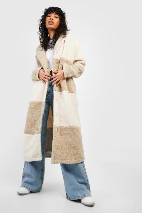 Borg Mix Oversized Coat