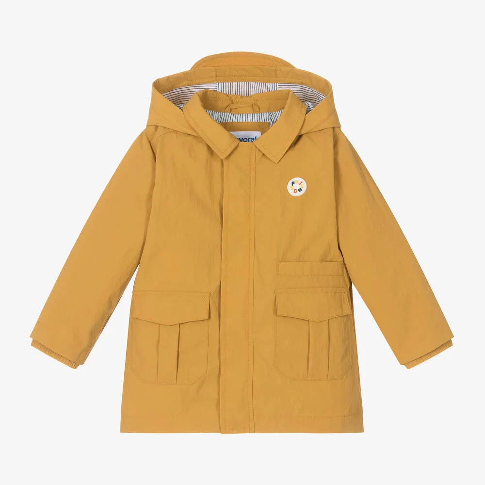 Boys Yellow Windbreaker Coat