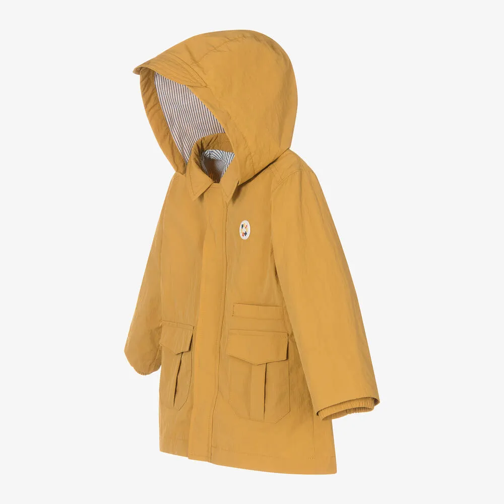 Boys Yellow Windbreaker Coat