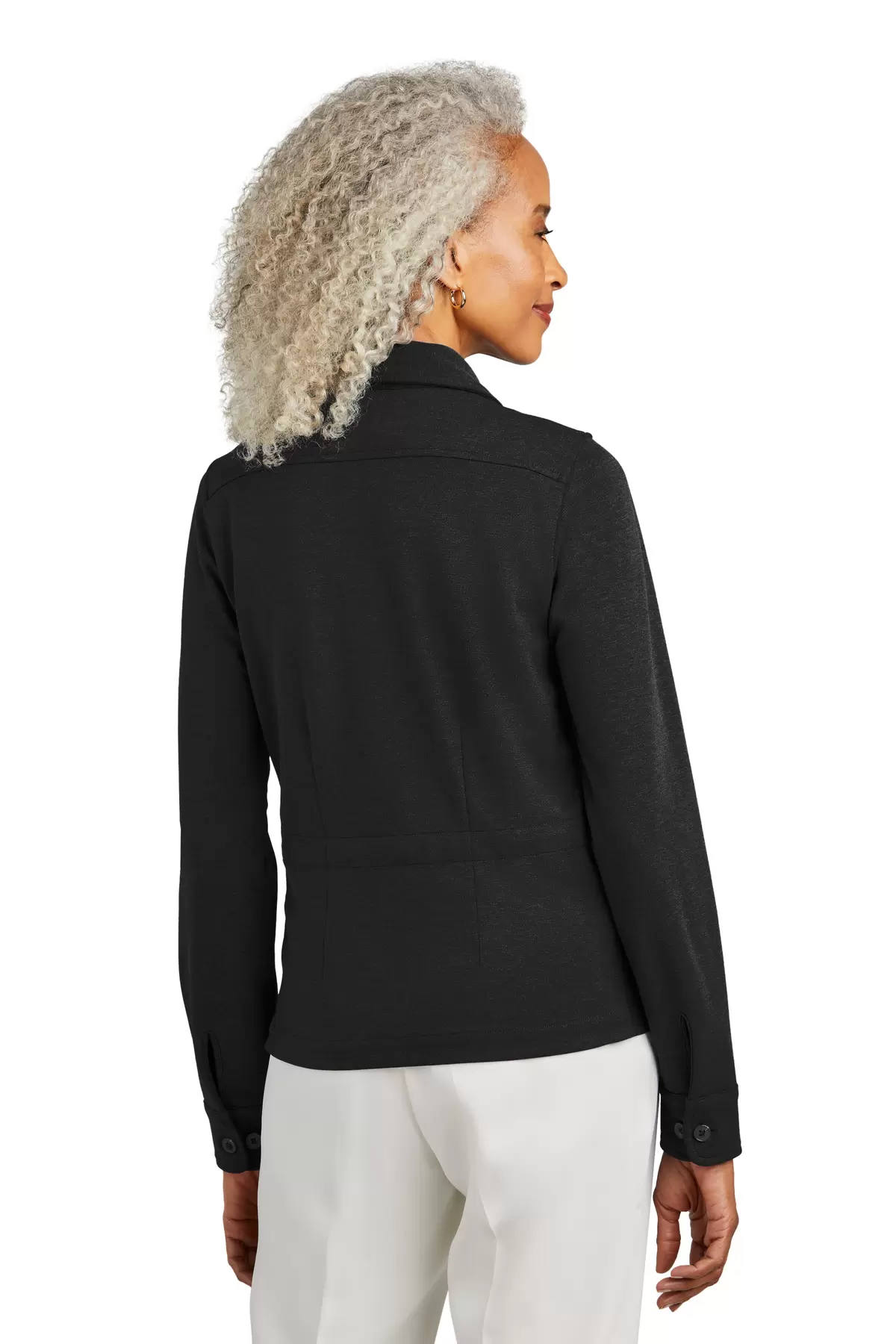 Brooks Brothers BB18205  Women's Mid-Layer Stretch Button Jacket SKU: BB18205