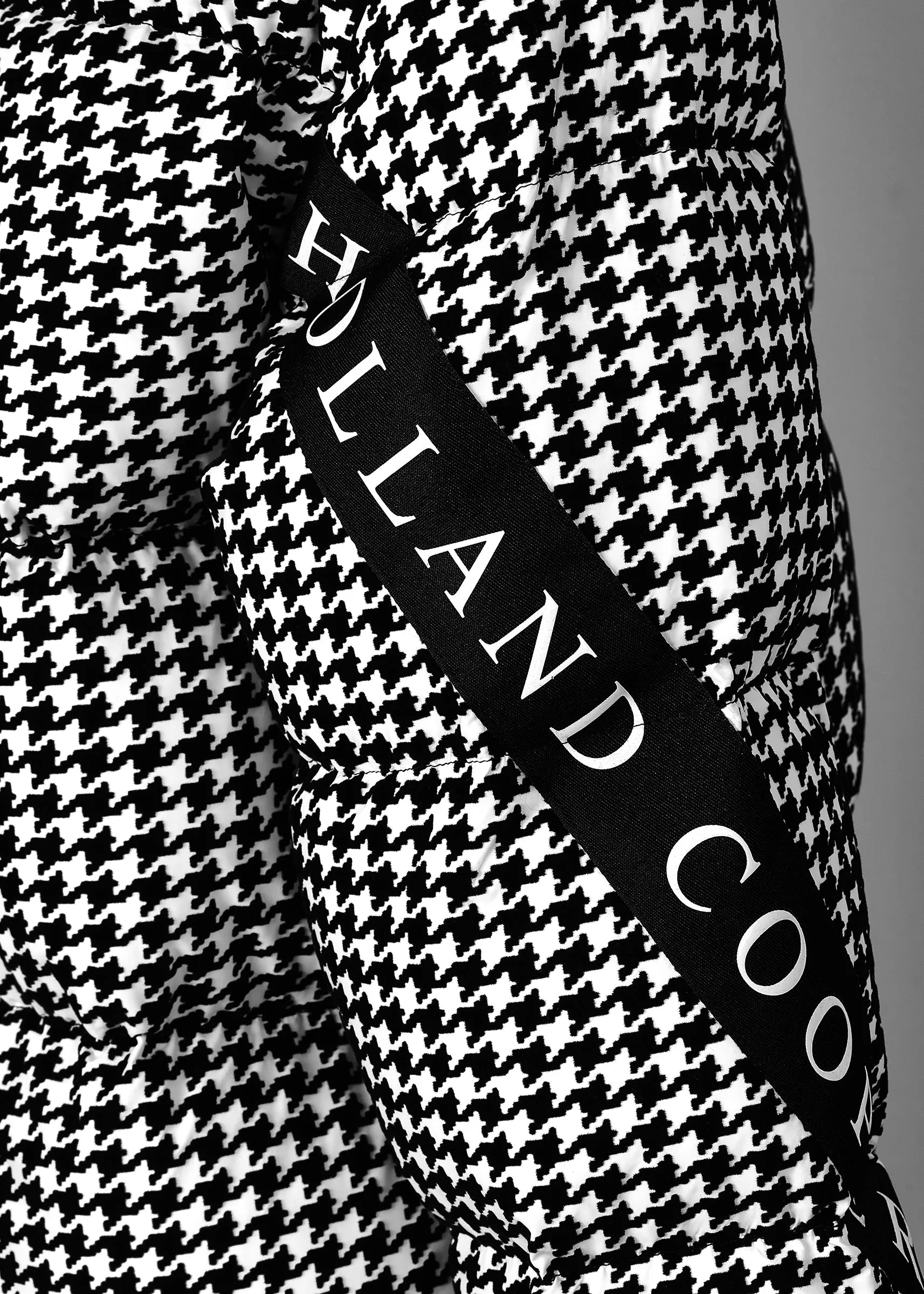 Camden Longline Coat (Houndstooth)