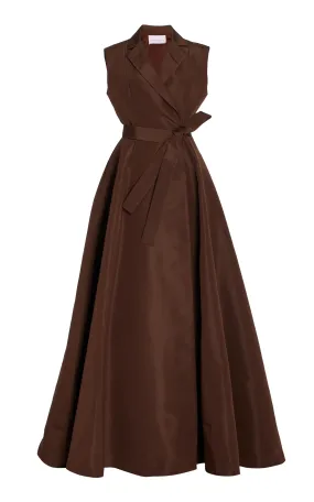 Carolina Herrera Silk Trench Gown