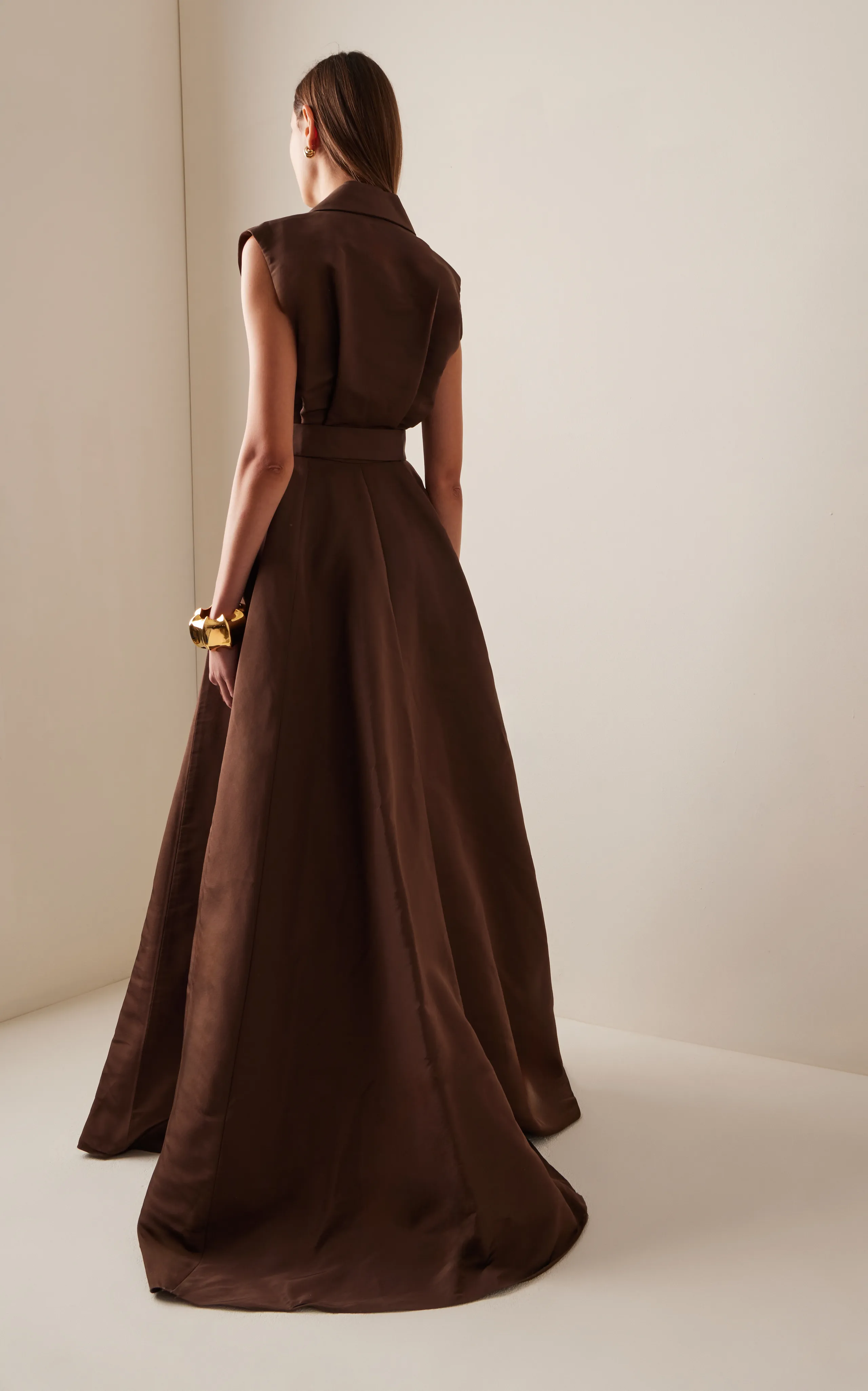 Carolina Herrera Silk Trench Gown