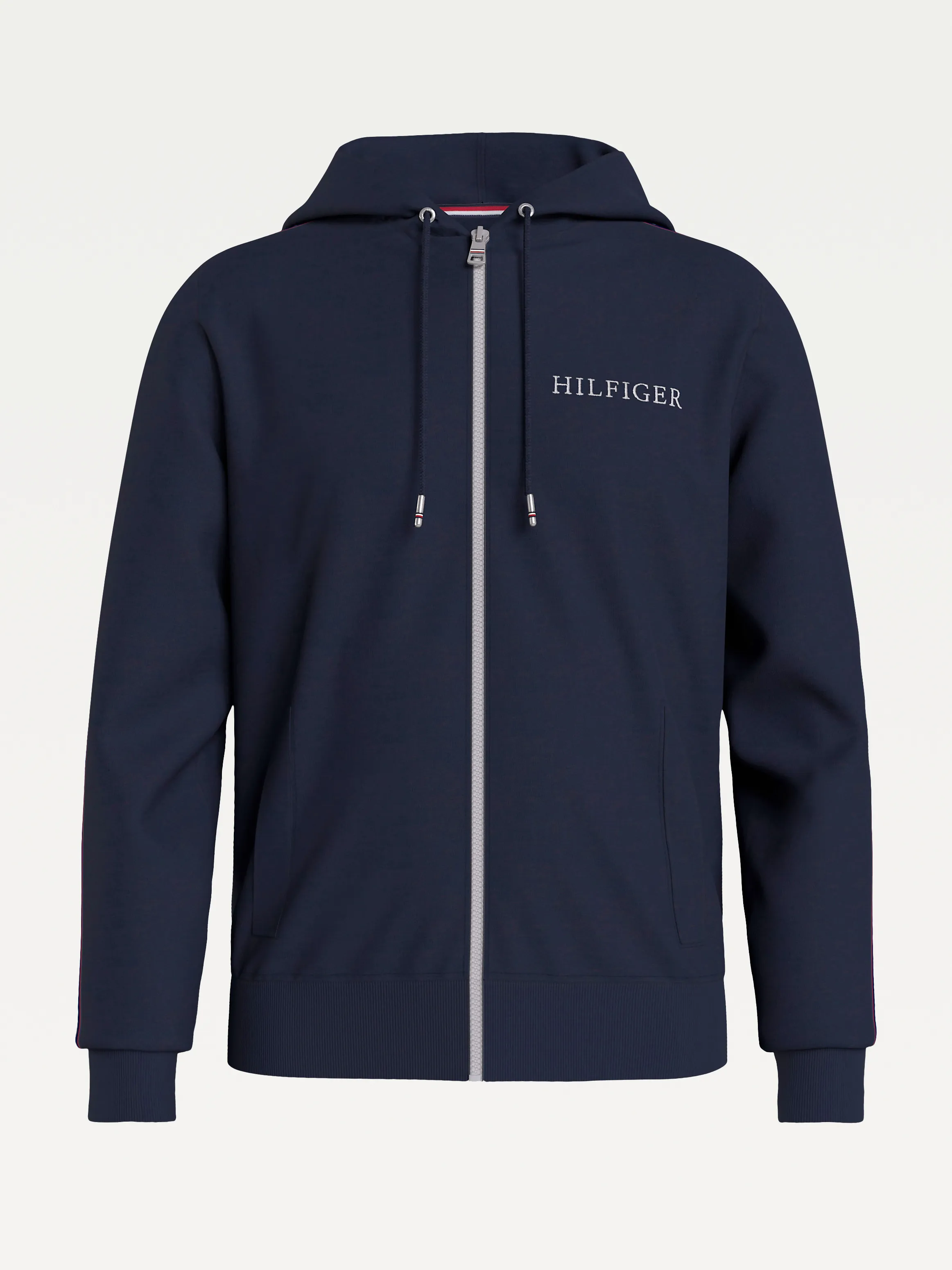 Contrast Tape Zip-Thru Hoodie | Hoodies | Tommy Hilfiger