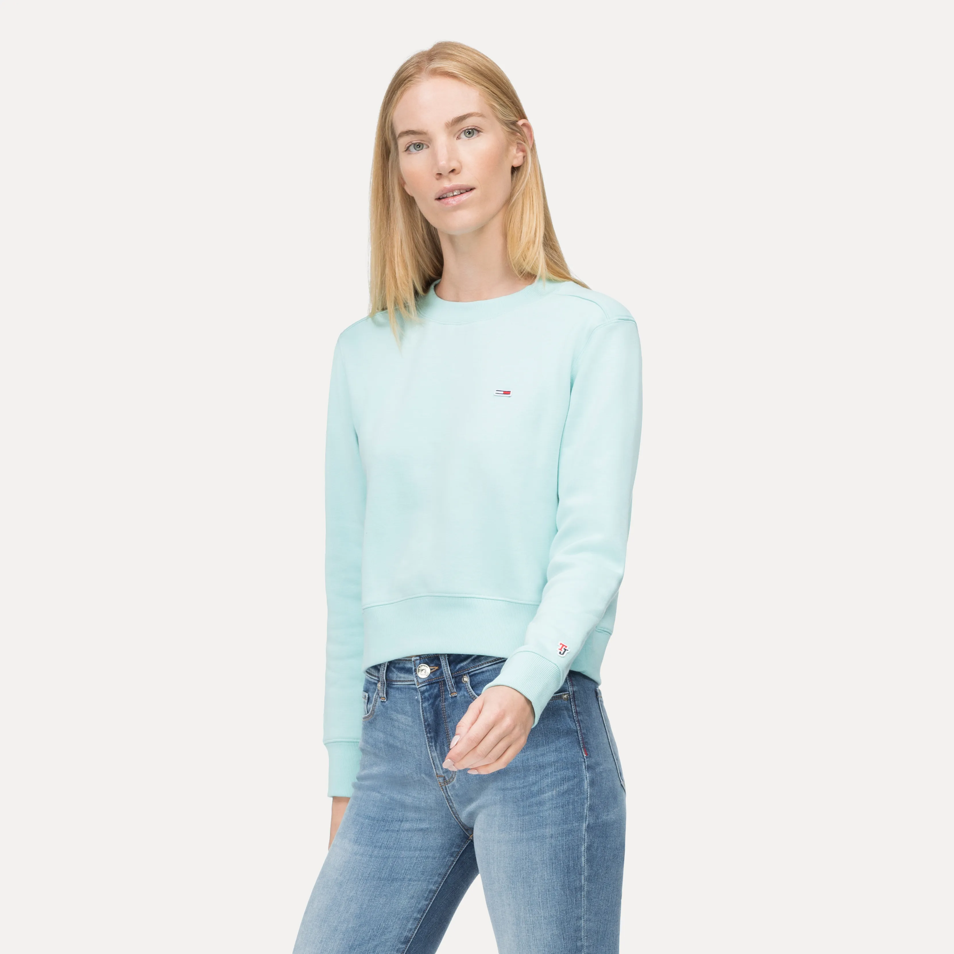 Cropped Crew Neck Sweatshirt | Hoodies | Tommy Hilfiger