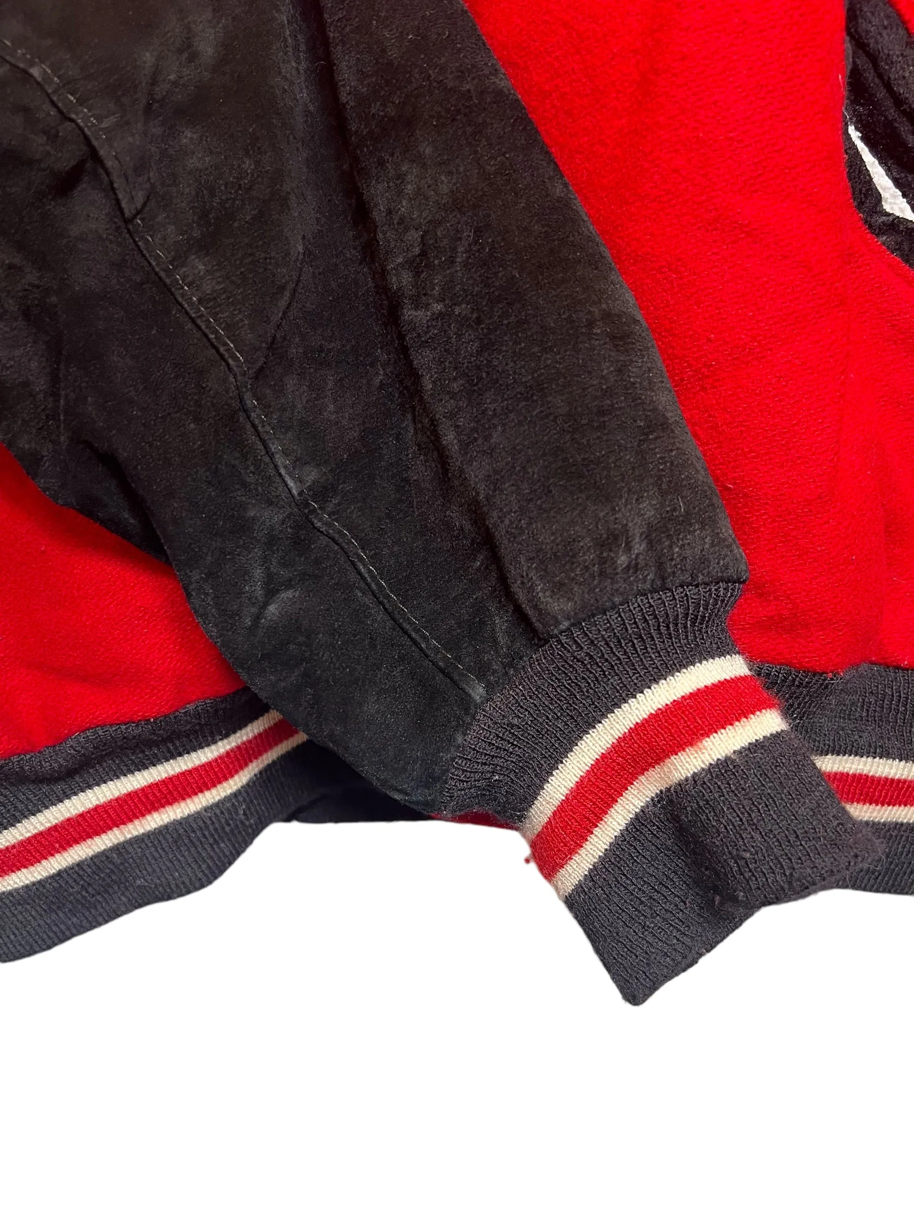 DeLong Mens NHL Red Varsity Jacket (Size XL)