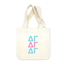 Delta Gamma Sorority Greek Letters Mini Tote Gift Bag