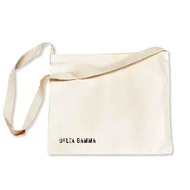 Delta Gamma Sorority Messenger Bag with Cross Body Strap