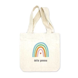 Delta Gamma Sorority Rainbow Mini Tote Gift Bag