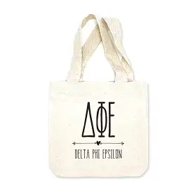 Delta Phi Epsilon Boho Design on Mini Tote Gift Bag