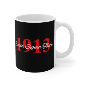 Delta Sigma Theta 1913 15 oz Black Mug