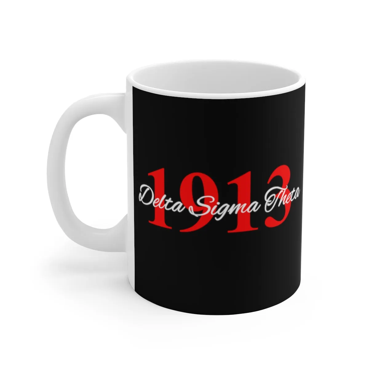 Delta Sigma Theta 1913 15 oz Black Mug