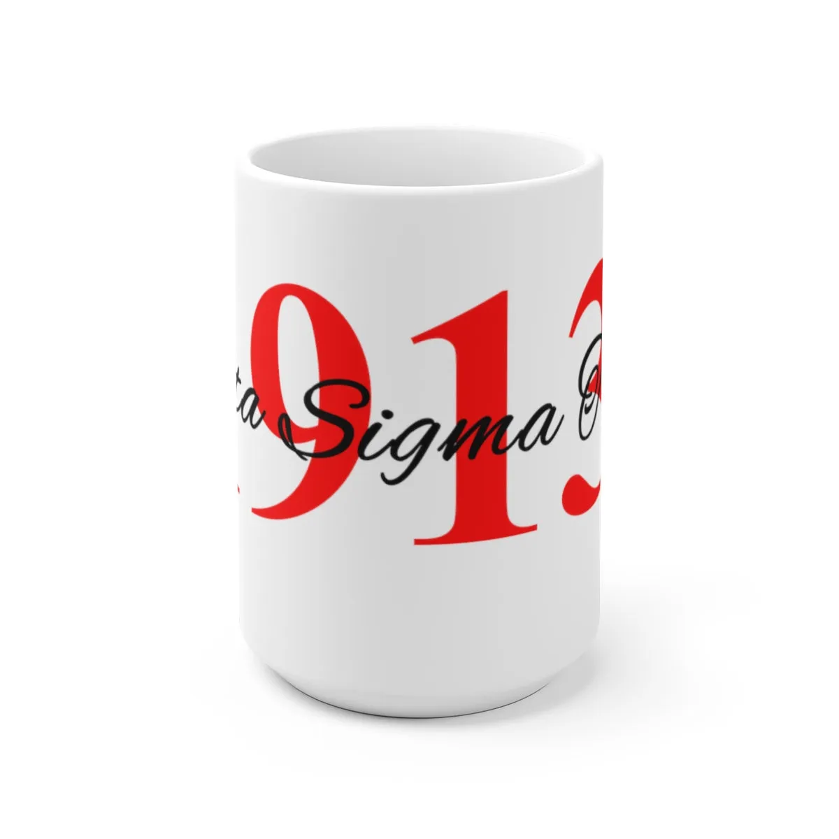 Delta Sigma Theta 1913 White 15 oz Mug