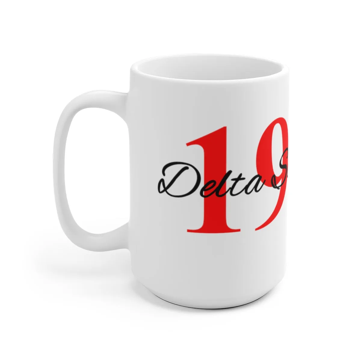 Delta Sigma Theta 1913 White 15 oz Mug