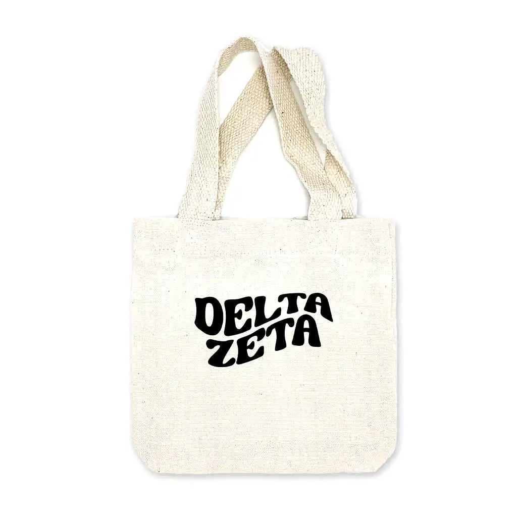 Delta Zeta Mod Sorority Name Mini Tote Gift Bag