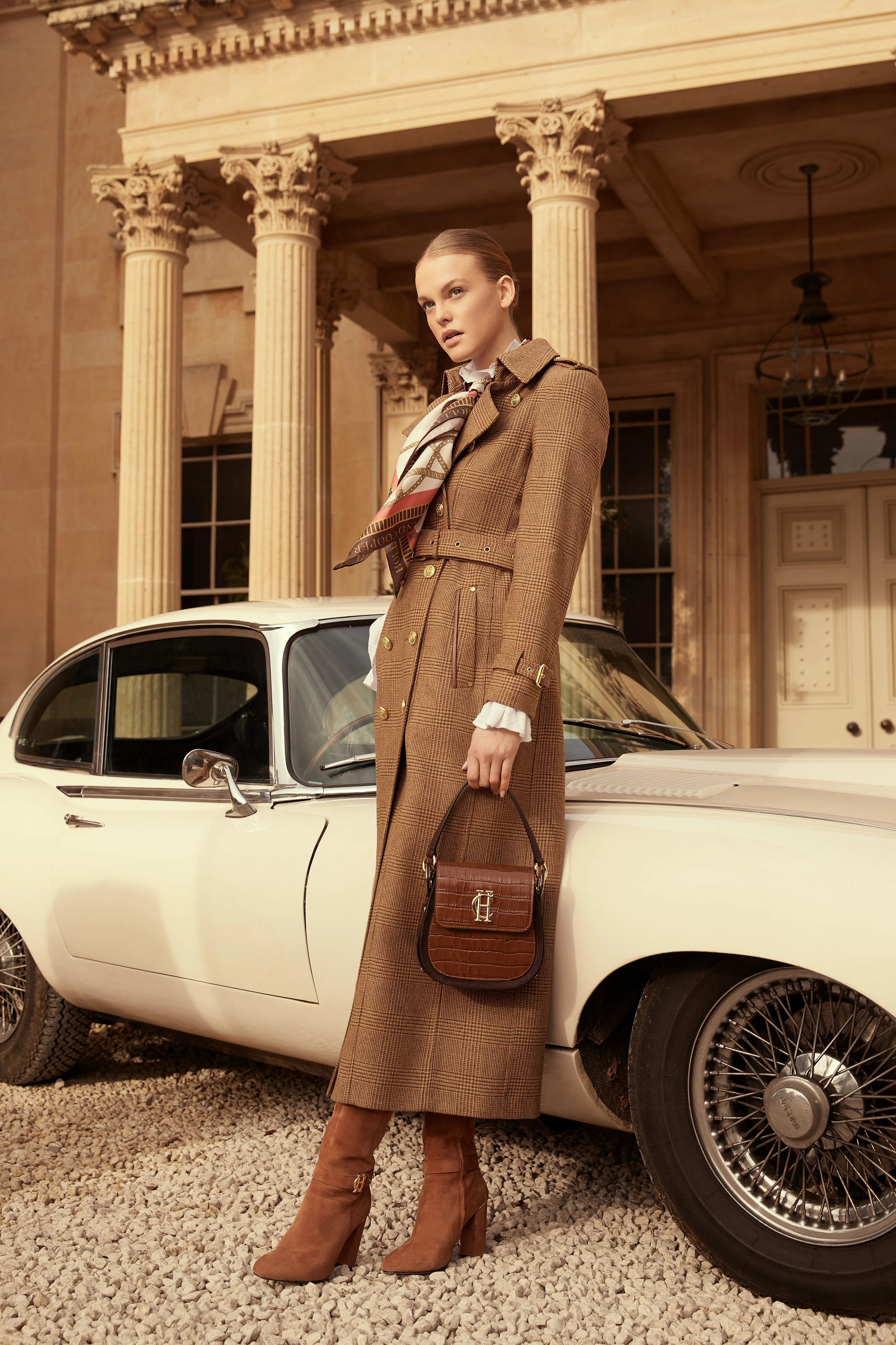 Full Length Marlborough Trench Coat (Tawny)