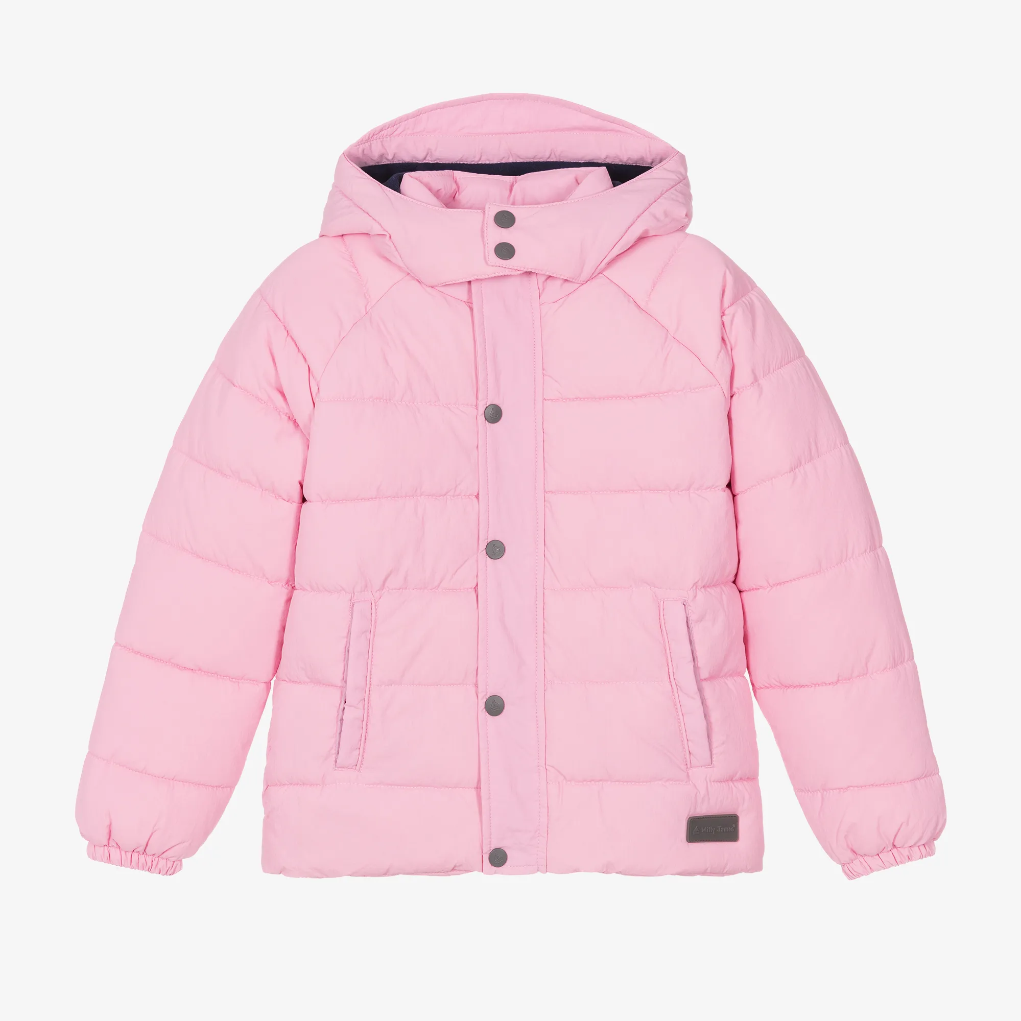 Girls Pink Showerproof Puffer Coat