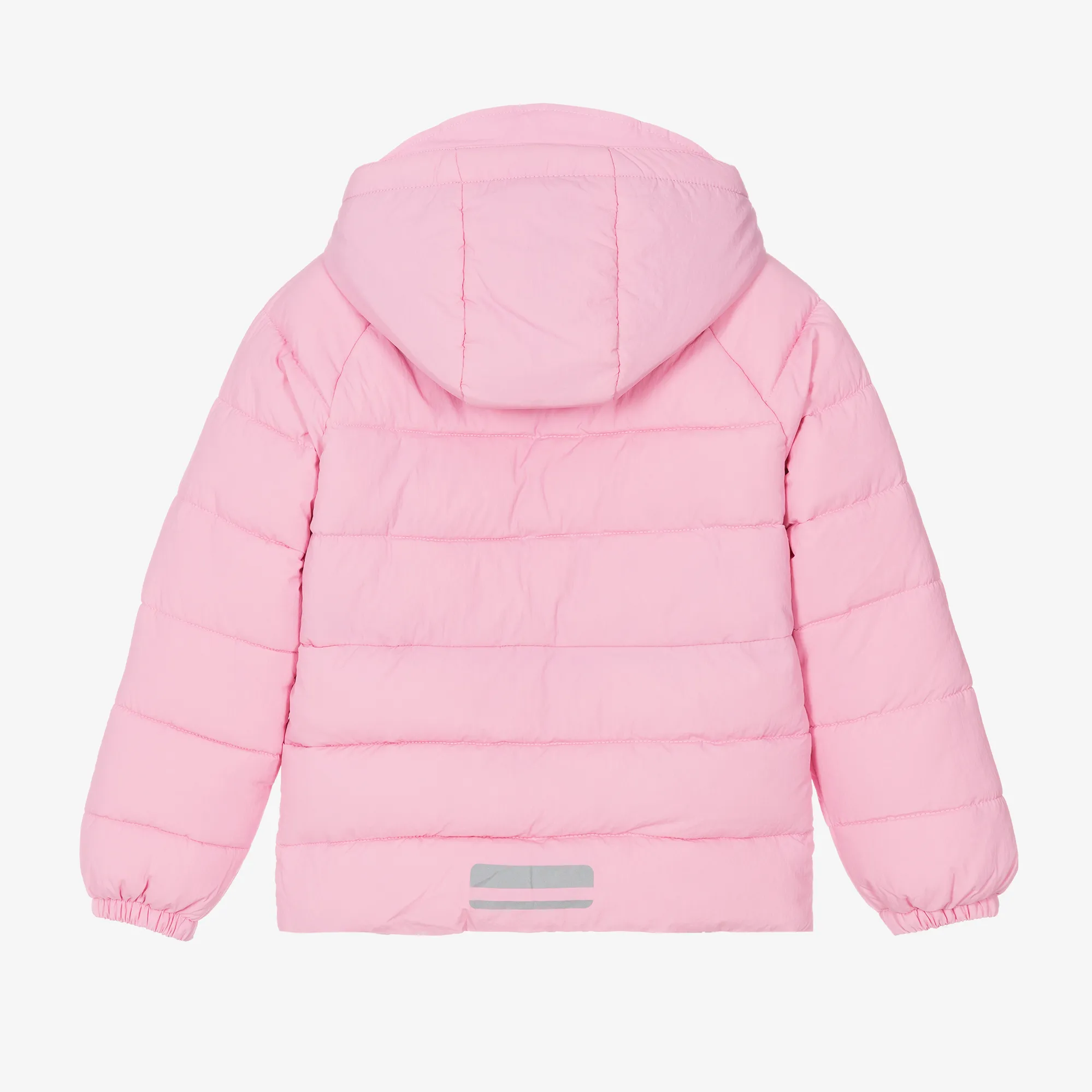 Girls Pink Showerproof Puffer Coat