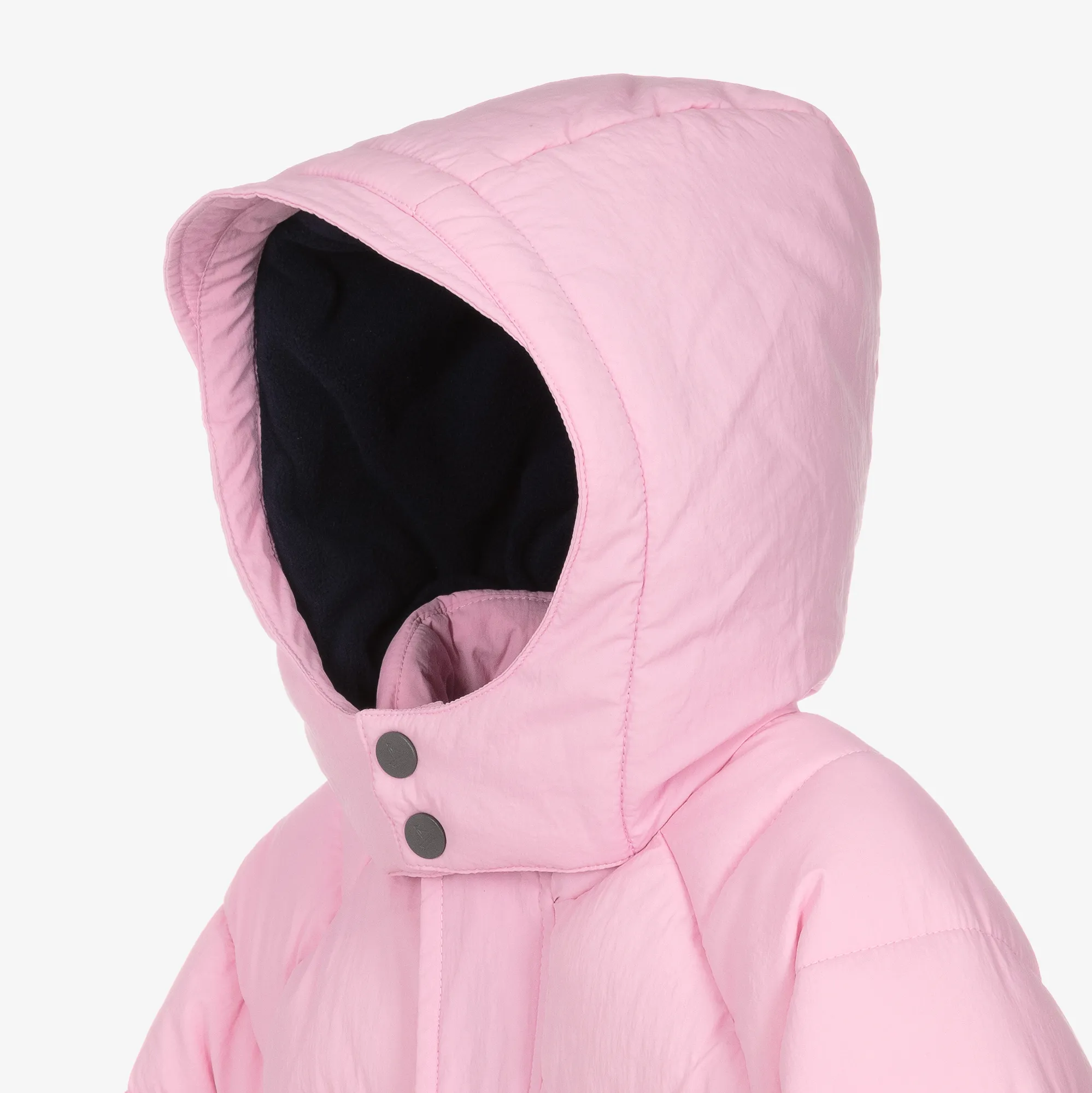 Girls Pink Showerproof Puffer Coat