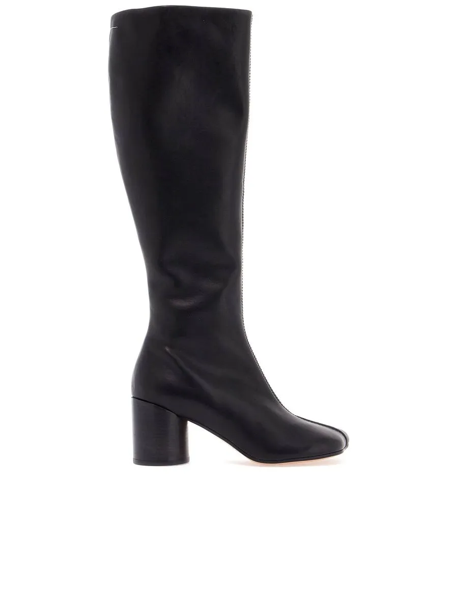 High Leather Ankle Boots