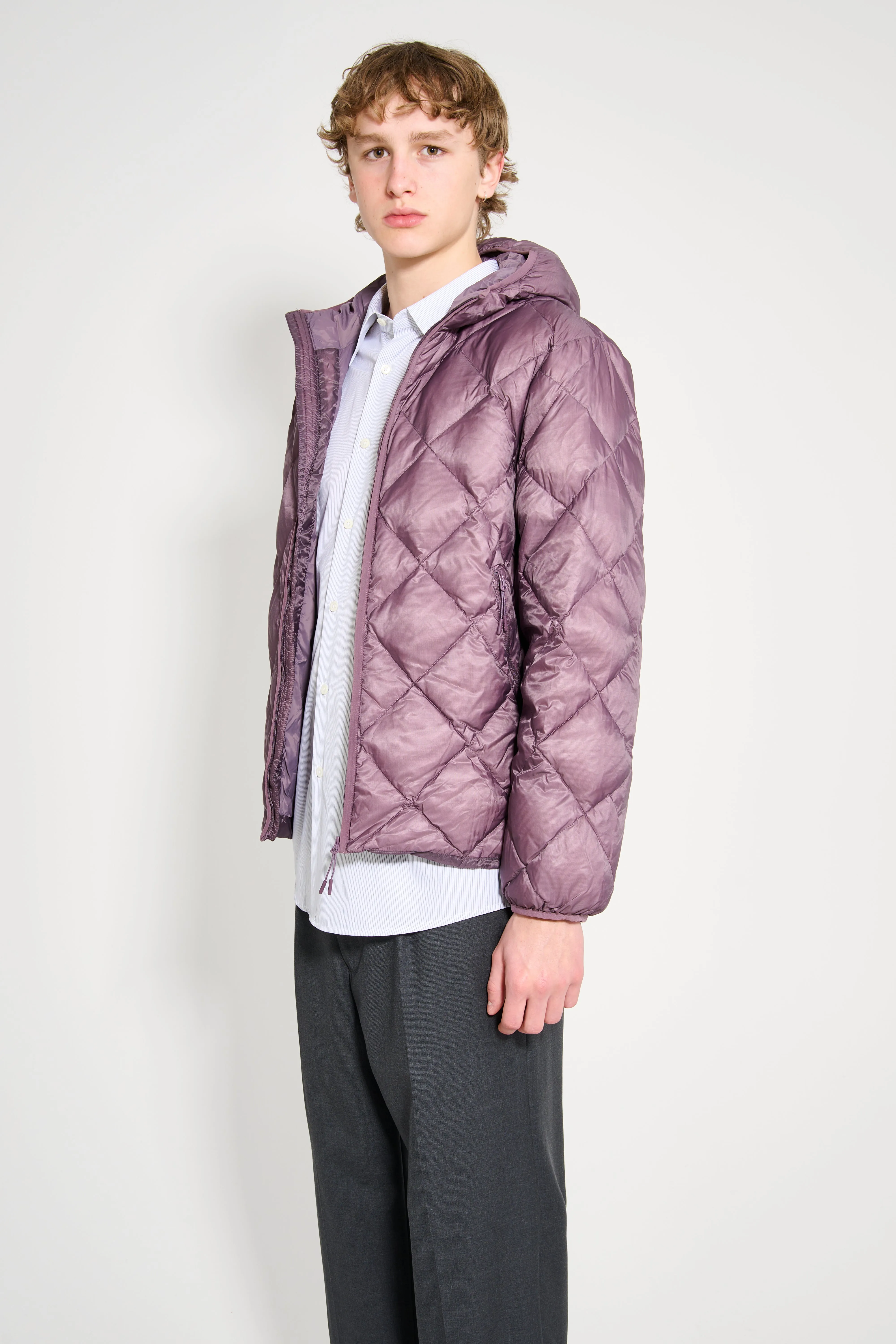 Hiking Patrol Light Down Hood Jacket Purple