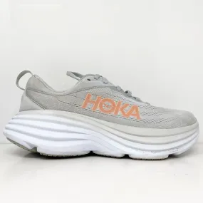 Hoka One One Womens Bondi 8 1127954 HMLR Gray Running Shoes Sneakers Size 8.5 D