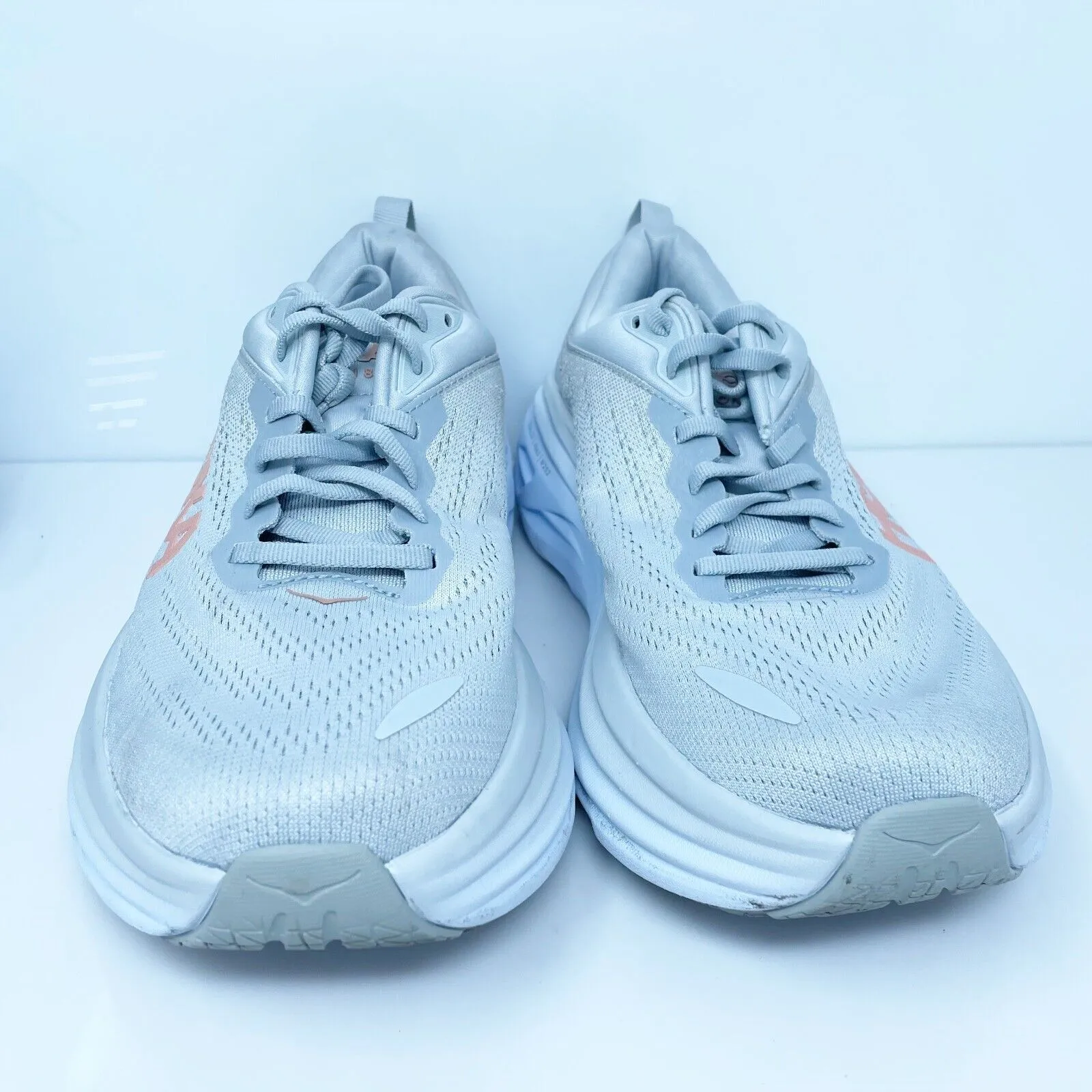 Hoka One One Womens Bondi 8 1127954 HMLR Gray Running Shoes Sneakers Size 8.5 D