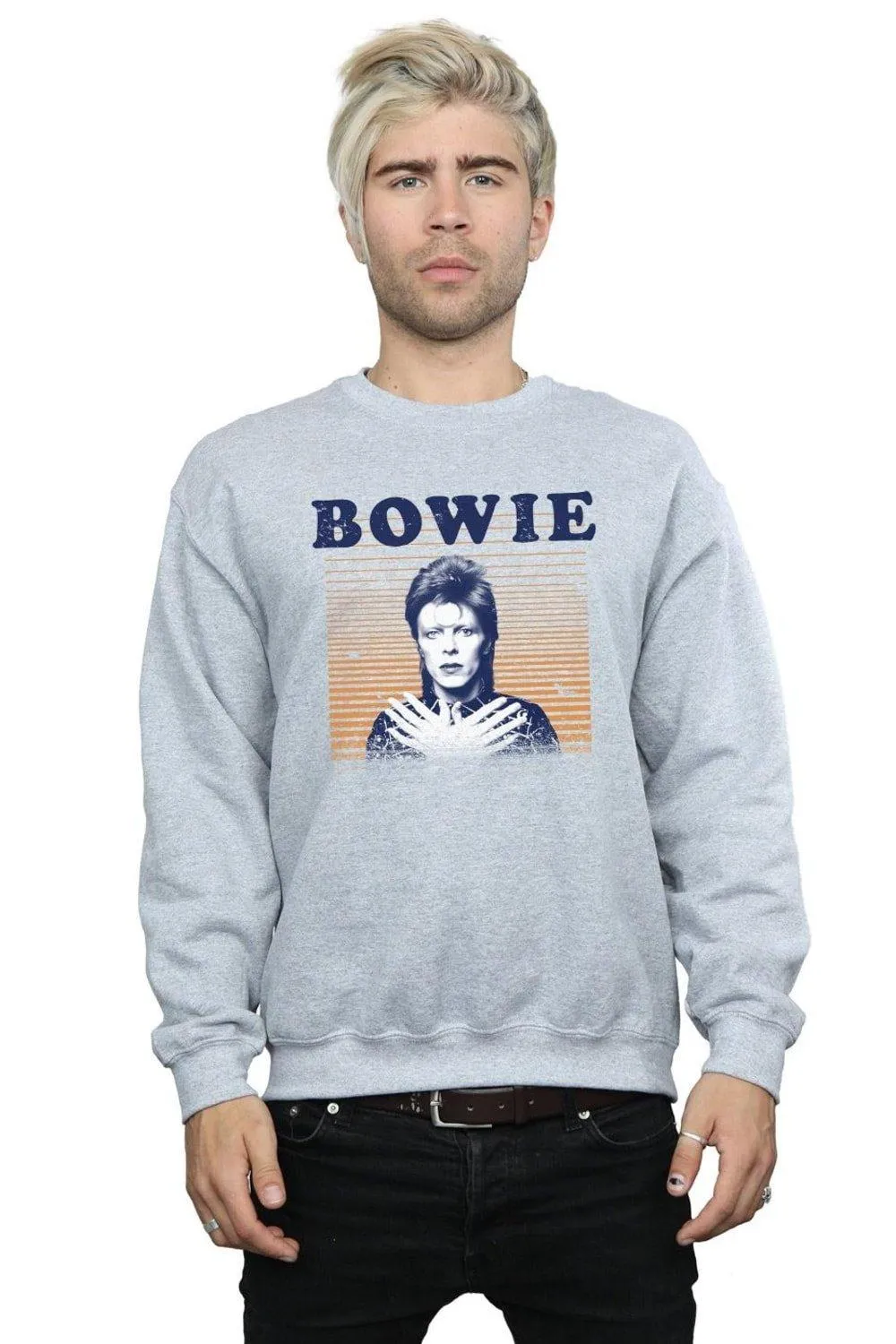 Hoodies & Sweatshirts | Orange Stripes Sweatshirt | David Bowie