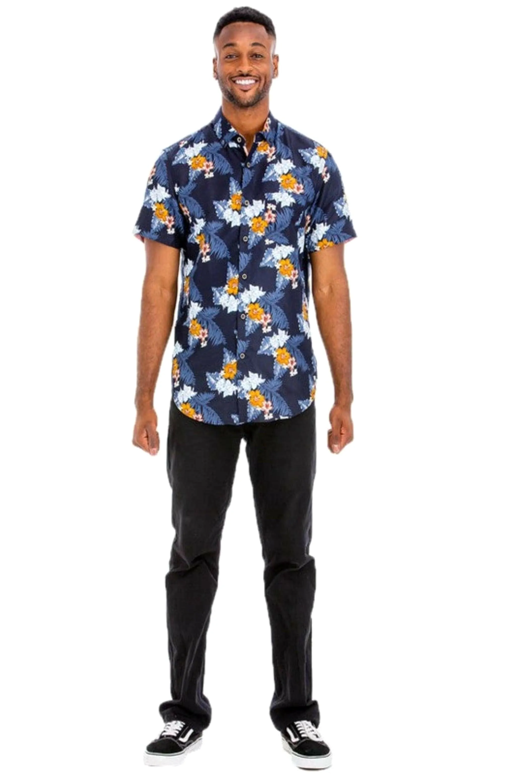 Hudson Hawaiian Print Button Shirt